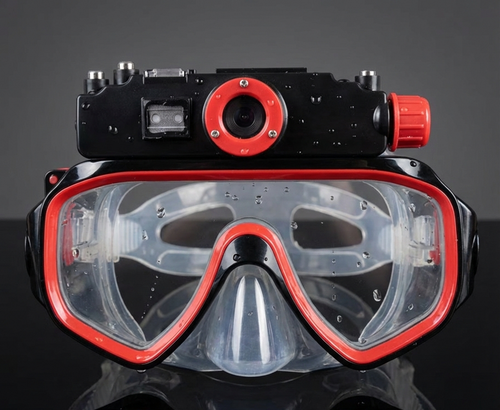 Underwater Camera Mask (720p),  Hands-Free POV