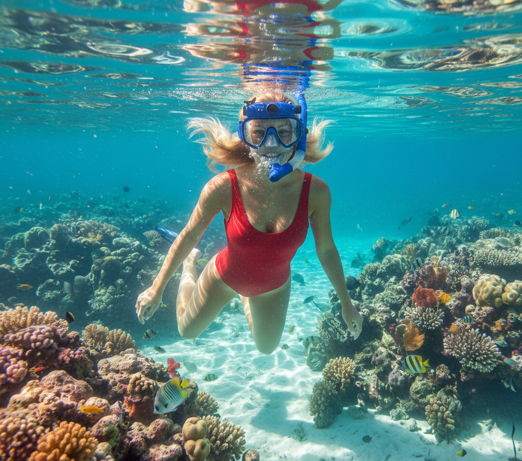 Underwater Camera Mask (720p), Hands-Free POV